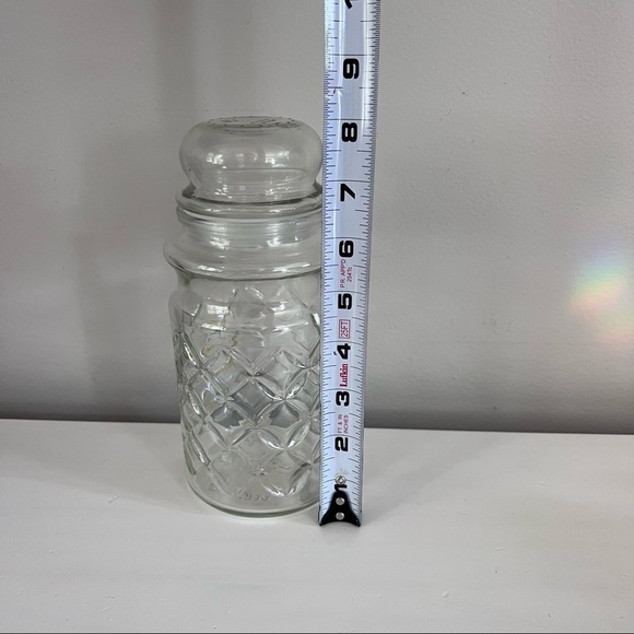 Vintage 1984 Planters Peanuts diamond embossed jar with lid - Picture 6 of 6